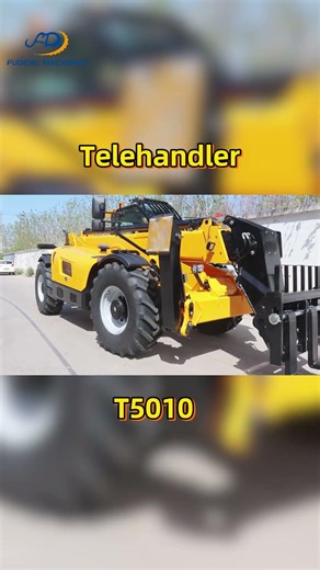 T5010 Telehandler Driving Demo, Flexible & Stable for Job Site Material Handling