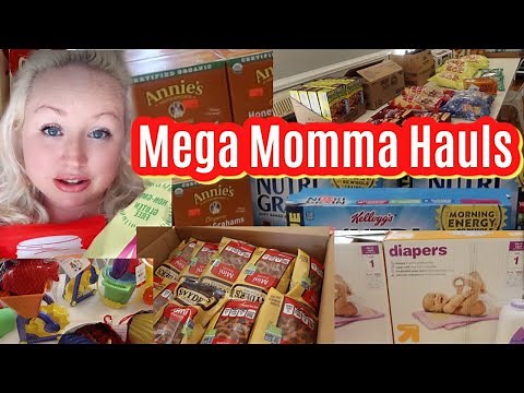 LARGE FAMILY GROCERY SHOPPING HAUL - Did I buy enough snacks? Sharp Shopper, Target Dollar Spot!!