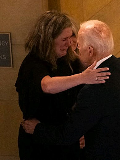 Joe Biden Pays Respects to Melissa Hortman and Family