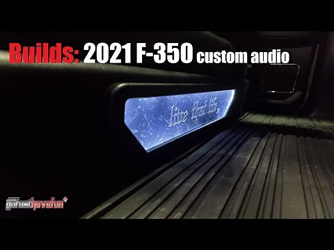 Builds: 2021 Ford F-350 Platinum custom sound system overview | AnthonyJ350