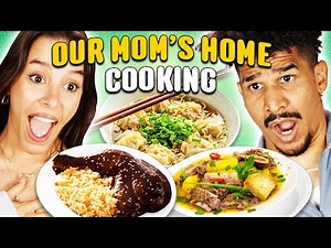 Trying & Rating Our Mom's Favorite Recipes! | ReactCAST