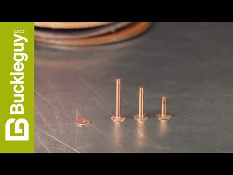 How to Set Copper Rivets in Leather