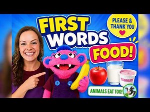 Baby Learning 🍌 First Words, Speech Practice & Manners | Miss Katie & Dotty