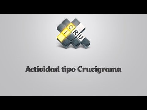 Cómo crear una actividad tipo "Crucigrama" en Educaplay.