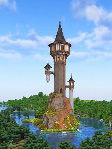 Construindo a Torre Mágica em Minecraft