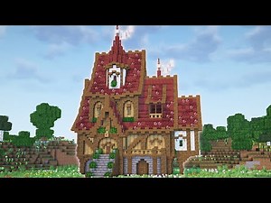 [Minecraft] How to build a big fantasy house / Exterior edition