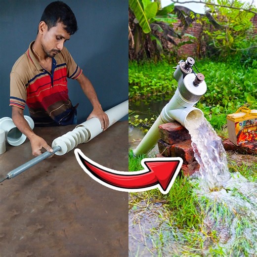 Making an Archimedes Screw Turbine Using PVC Pipe | Rana Craft