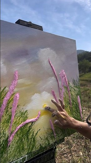 Painting tranquility, one drip at a time. art video. #shorts #youtubeshorts #artist #painting #viral