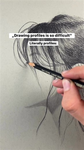 How to Draw a profile #howtodraw #drawingtutorial #pencildrawing | Franciszek Bielak