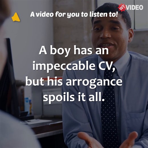 38K views · 255 reactions | A boy is the best candidate for a job, but makes a serious mistake during his interview with the boss | WTVideo | Facebook