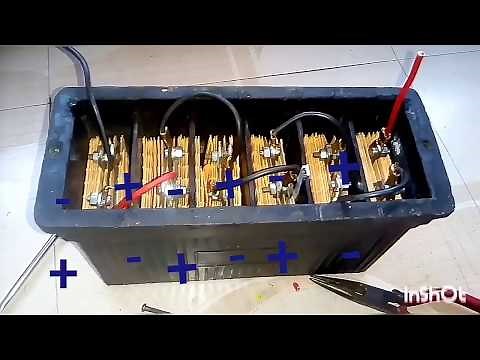Easily create your own lead acid big or small battery sitting at home