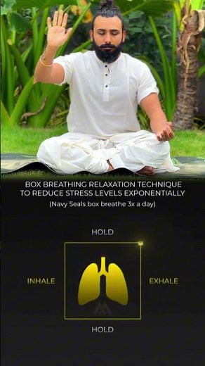 BOX BREATHING RELAXATION TECHNIQUE TO REDUCE STRESS LEVELS