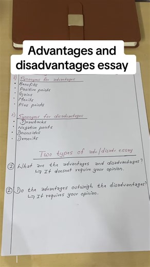 Writing Task 2: Advantages and disadvantages essay#ielts #ieltswriting #ieltswritingtask2 #learnontiktok #ieltsclass