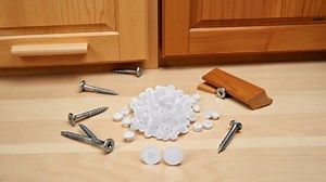 100 Pcs 11MM Screw Cap Covers Assortment Kit Rubber Caps, Plastic Self-Tapping Caps Hole Covers for Phillips Screws Head Rubber Caps, Cabinet, Decoration Tapping,Self-Tapping Screws (White)