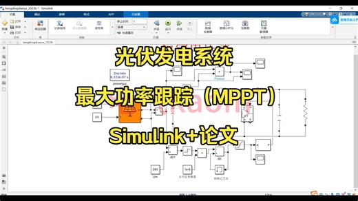 光伏发电系统中最大功率跟踪（MPPT）技术的仿真建模研究