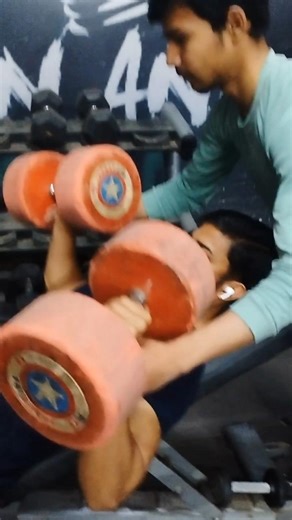 impossible chest incline dumbbell press #gym #motivation #liveworkout #funny