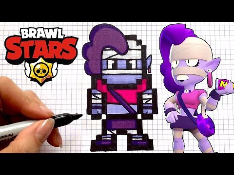 TUTO DESSIN (DEBUTANT) ELIZA PIXEL ART BRAWL STARS