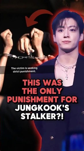 This Was the ONLY Punishment for Jungkook's Stalker! #kpop #bts #jungkook