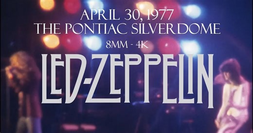 Watch Previously Unseen Led Zeppelin Footage Of Record-Breaking 1977 Concert At Pontiac Silverdome