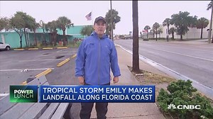 Tropical Storm Emily makes landfall along Florida coast