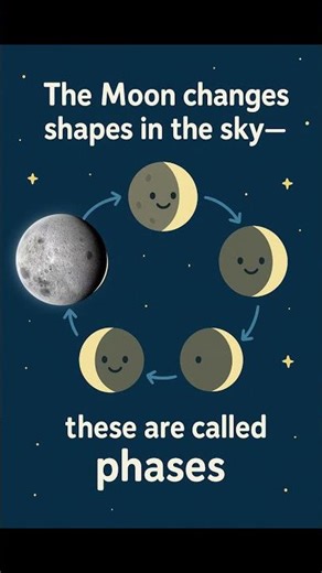 🌙 Moon – Earth’s Natural Satellite | Fun Facts for Kids | #Shorts | Educational Video