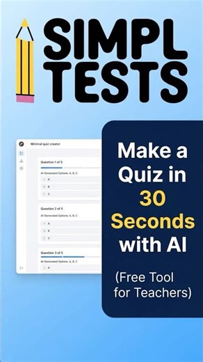 Make a Quiz in 30 Seconds with AI (Free Tool for Teachers)