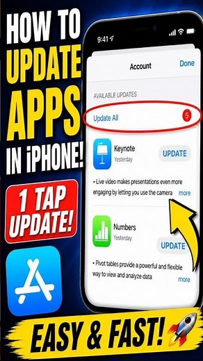How to Update Apps in iPhone #appsupdate