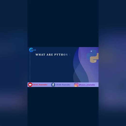 Python Libraries in Simple Words | What Are Python Libraries? #PythonForBeginners Python libraries make coding easy, fast, and powerful 🚀 In this short video, you will learn: ✅ What are Python Libraries ✅ Why Python Libraries are used ✅ How libraries save time in programming Python libraries help developers build web apps, AI, data science, automation, and more. This video is perfect for: 👨‍🎓 Students 👩‍💻 Beginners 🚀 Future programmers Watch Full Lecture on Channel @CEAS_Channel 👍 Like | 
