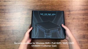 OOSSXX (DVR Security Lockbox) Heavy Duty Steel 9.13"" x 10.7"" x 2.48"" for Wall or Floor Mount Enclosure, Network Cabinet, Metal Lockbox, NVR Safe Box, Bulletproof-Grade Thick Steel Plate