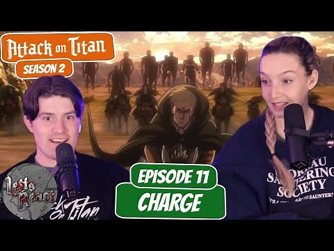 ERWIN LEADS A CHARGE!! | Attack on Titan Season 2 Reaction with my Girlfriend | Ep 11 "Charge"