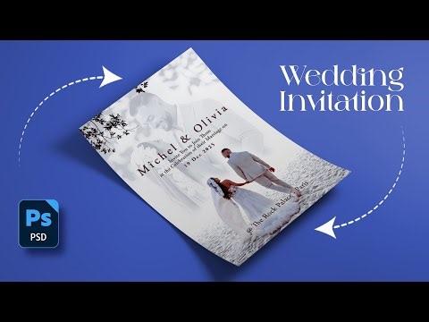 Wedding Invitation Design in Photoshop | Step by Step Tutorial