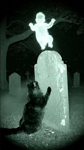 Ghost Baby Appears on Graveyard CCTV at Night | Chilling Paranormal Proof #horror #viral #shorts