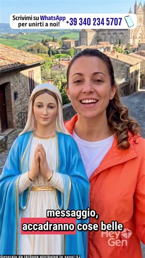Ave Maria, piena di grazia. Se ti fermi un momento a leggere questo messaggio