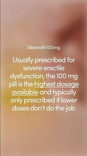 Sildenafil 100mg: How to take it + side effects #short #shorts