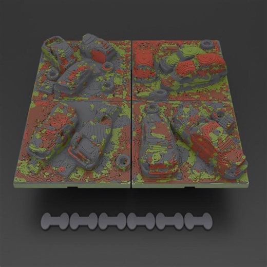 RC Rock Crawler Modular Course Abandoned Earth  – Build Your Own Crag Course Components for 1/24 & 1/30 or Smaller Scale -