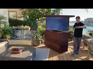 Must have weather ready outdoor hidden TV lift cabinet