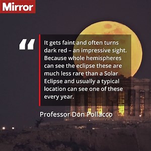 Billions of people will see a glimpse of the rare eclipse which will light up the night's skies across five continents. | The Mirror