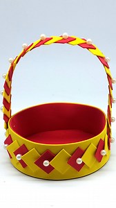 Beautiful Flower Basket 🎍How to Make Basket #diy #basket | Origami Art & Crafts