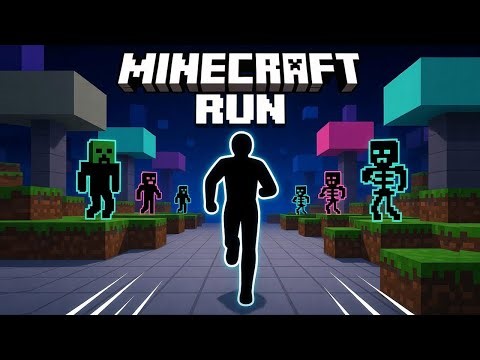 Minecraft-Style Interactive Warm-Up ⛏️ Run from the Creeper | Full Body Cardio Game