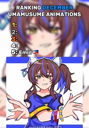 Ranking December umamusume animations #top5 #ranking #animation #umamusume #animationmeme