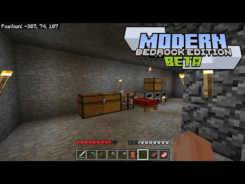Minecraft Beta 1.7.3 in Bedrock Edition | Modern Beta Pre-Release Gameplay