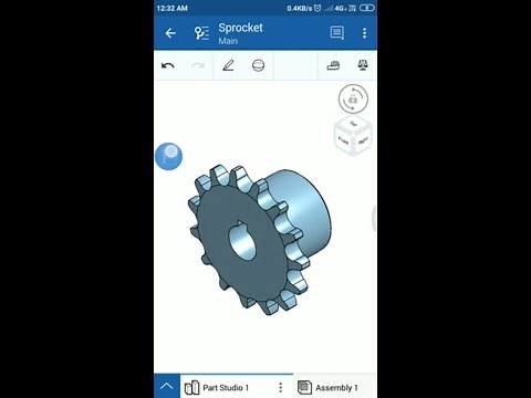 Onshape tutorials_ Chain sprocket