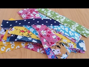 You probably have never seen this sewing technique before. Easiest Scrappy Quilt Pattern