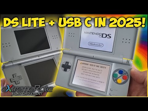 USB C port and eXtremeRate shell install on a Nintendo DS Lite