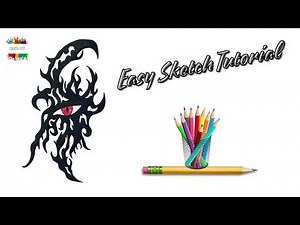 Evil Eye Tattoo Sketch | Step by Step Devil Eyes Drawing Tutorial