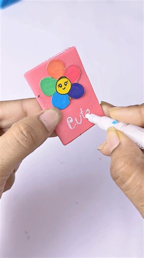 DIY cute mini book #shorts #diy #art #craft #artandcraft #cute #love