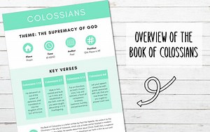 Overview of the Book of Colossians {Plus FREE Printable Chart} - My Printable Faith