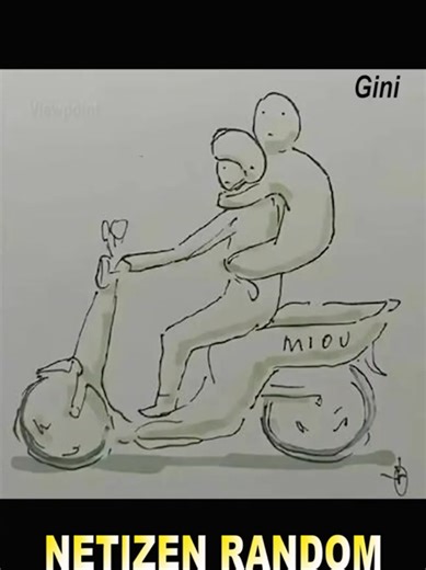 Penggambaran Lucu tentang Penumpang di Belakang