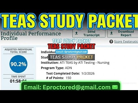 Quizlet Study Guide for ATI TEAS 7 Exam 2026 | Pass First Try