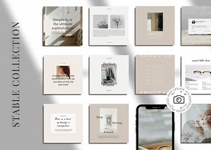 Modern Instagram Templates - Instagram Templates Canva - Aesthetic Instagram - 80 Posts & Stories Template - Instagram Engagement - Etsy